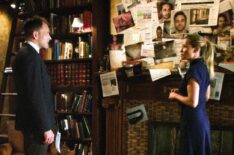Jonny Lee Miller as Sherlock Holmes and Lucy Liu as Joan Watson in Elementary