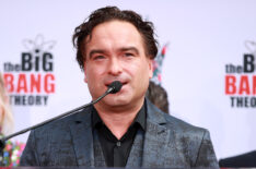 Johnny Galecki and the Cast Of 'The Big Bang Theory' Places Their Handprints In The Cement At The TCL Chinese Theatre IMAX Forecourt