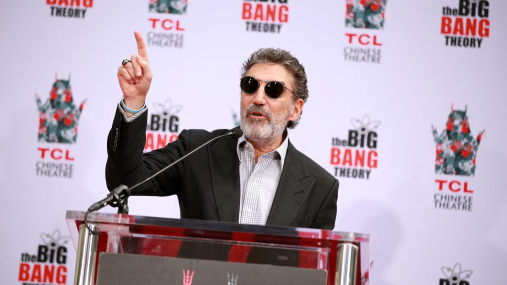 Chuck Lorre - The Cast Of 'The Big Bang Theory' Places Their Handprints In The Cement At The TCL Chinese Theatre