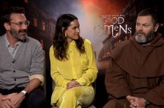 Jon Hamm, Nick Offerman & Adria Arjona on Being Cast in 'Good Omens' (VIDEO)
