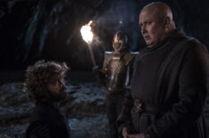 Peter Dinklage as Tyrion Lannister and Conleth Hill as Varys in Game of Thrones - Season 8