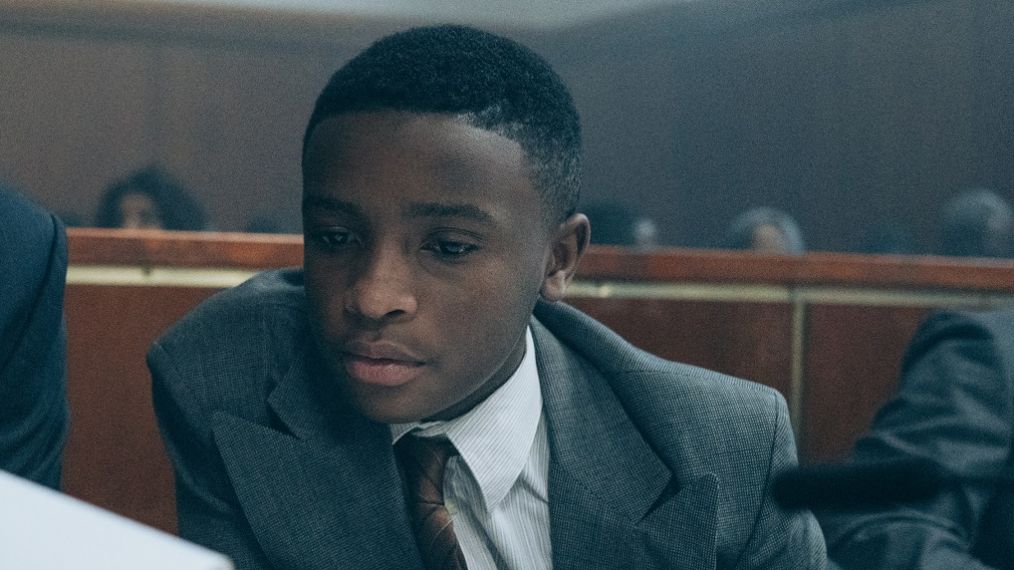 Joshua Jackson as Mickey Joseph and Caleel Harris as Young Antron McCray in When They See Us