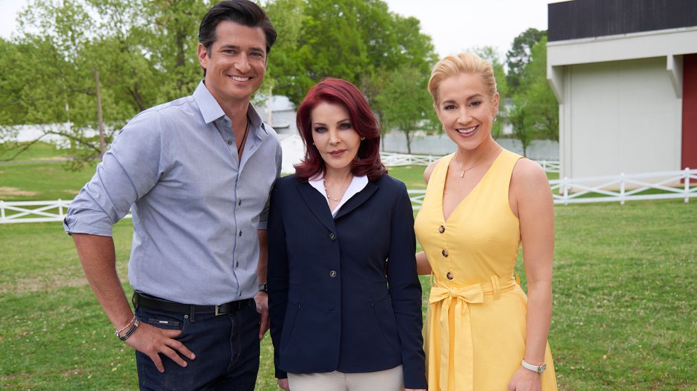 Wes Brown, Priscilla Presley, and Kellie Pickler in Wedding At Graceland