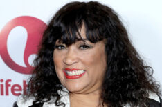Jackee Harry arrives to the live show and holiday party for Vivica's Black Magic