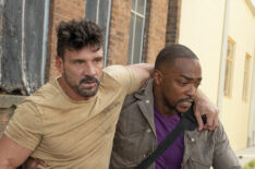 Frank Grillo as Abe and Anthony Mackie as Paul in Point Blank