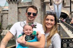 Evan Bass and Carly Waddell with child