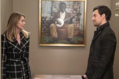 Ellen Pompeo and Giacomo Gianniotti in Grey's Anatomy - 'We Didn't Start the Fire'