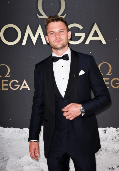 Jeremy Irvine attends the OMEGA 50th Anniversary Moon Landing Event