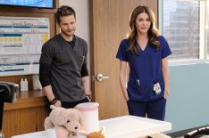 Matt Czuchry and guest star Jane Leeves in the 'Virtually Impossible' episode of The Resident