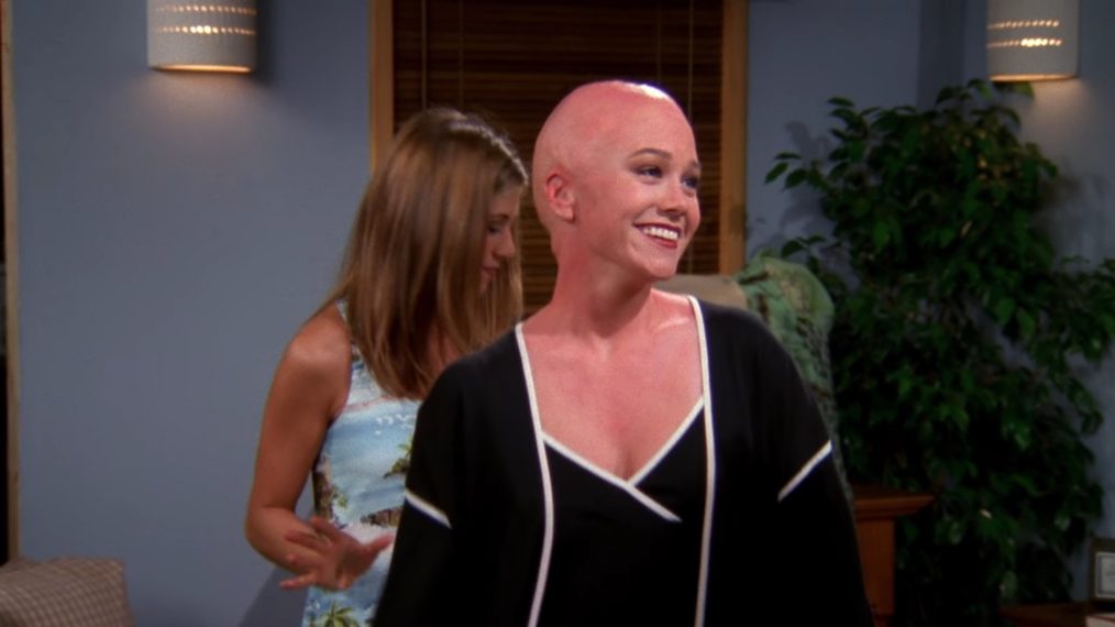 Christine Taylor goes bald in Friends