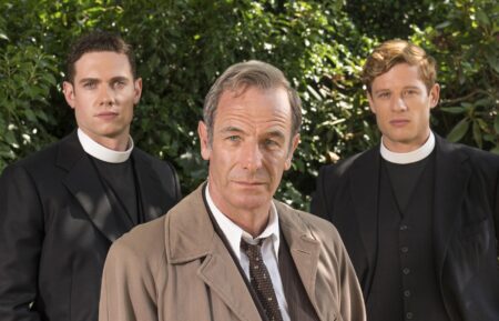 Tom Brittney, Robson Green, and James Norton in Grantchester - Season 4