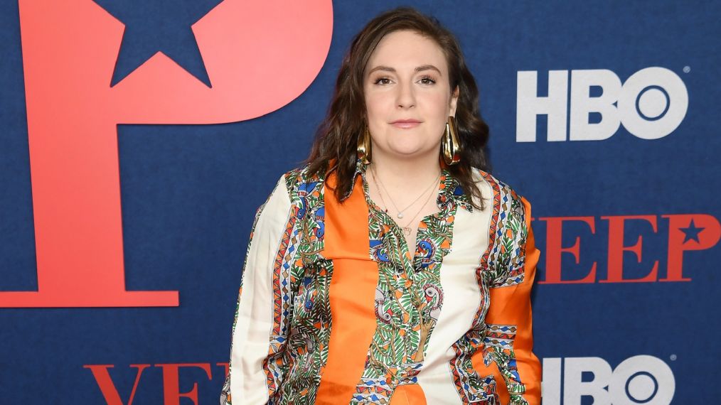 Lena Dunham attends the Veep season 7 premiere