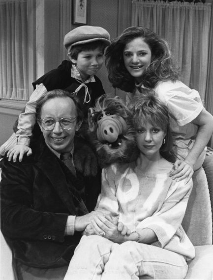 ALF Cast Portrait - Max Wright, Benji Gregory, Andrea Elson, and Anne Schedeen