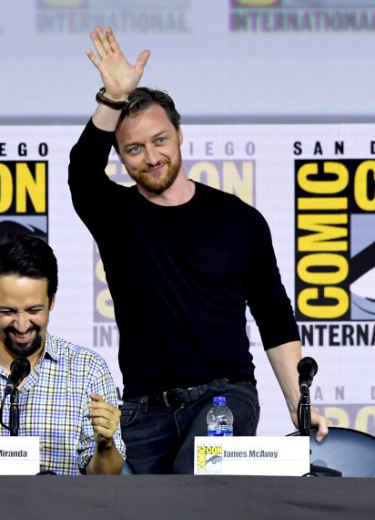 James McAvoy speaks at the 'His Dark Materials' panel and Q&A during 2019 Comic-Con International