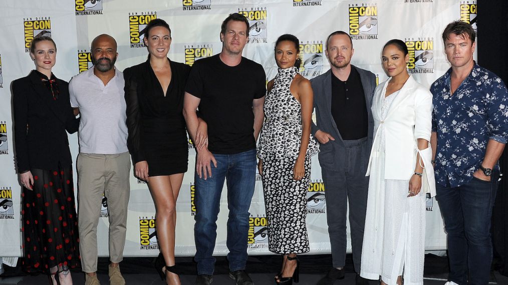 Evan Rachel Wood, Jeffrey Wright, Lisa Joy, Jonathan Nolan, Thandie Newton, Aaron Paul, Tessa Thompson and Luke Hemsworth - 2019 Comic-Con International - 