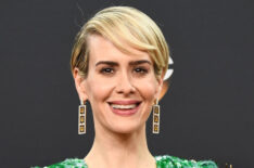 Sarah Paulson poses in the press room during the 68th Annual Primetime Emmy Awards