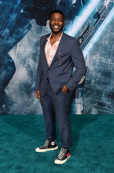 Zackary Momoh attends the premiere of 'Pacific Rim Uprising'