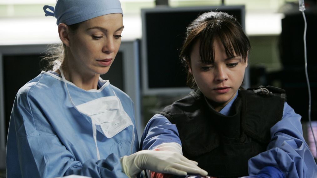 Grey's Anatomy - Ellen Pompeo and Christina Ricci