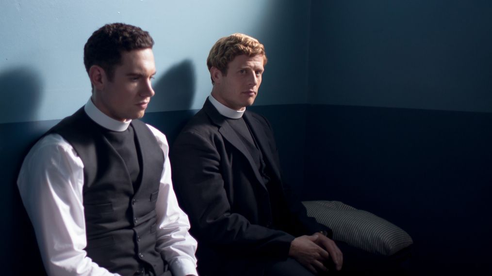 Grantchester - Tom Brittney as Will Davenport and James Norton as Sidney Chambers