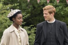 Simona Brown as Violet Todd and James Norton as Sidney Chambers in Grantchester