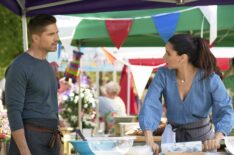 Eric Winter and Roselyn Sánchez in A Taste of Summer