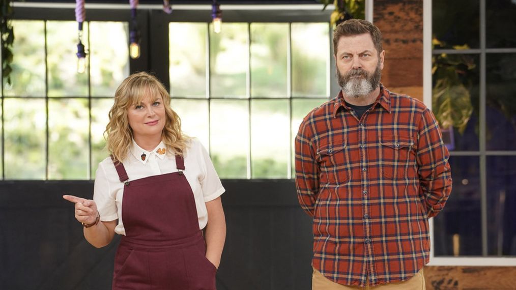 Amy Poehler and Nick Offerman in Making It - Season 1