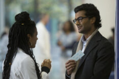 Freema Agyeman as Dr. Helen Sharpe, Sendhil Ramamurthy as Dr. Akash Panthaki in New Amsterdam - Season 1