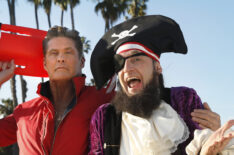 Patchy (Tom Kenny) and Guest David Hasselhoff on Spongebob's Big Birthday Blowout