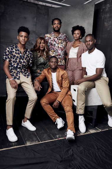 David Makes Man's Nathaniel Logan McIntyre, Dee Harris-Lawrence, Travis Coles, Alana Arenas, Tarell Alvin McCraney and Akili McDowell at TCA 2019