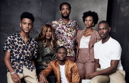 David Makes Man's Nathaniel Logan McIntyre, Dee Harris-Lawrence, Travis Coles, Alana Arenas, Tarell Alvin McCraney and Akili McDowell at TCA 2019