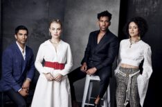 Nikesh Patel, Rebecca Rittenhouse, Brandon Mychal Smith and Nathalie Emmanuel of Four Weddings and a Funeral at TCA 2019