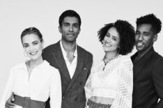 Four Weddings and a Funeral's Rebecca Rittenhouse, Nikesh Patel, Nathalie Emmanuel, and Brandon Mychal Smith