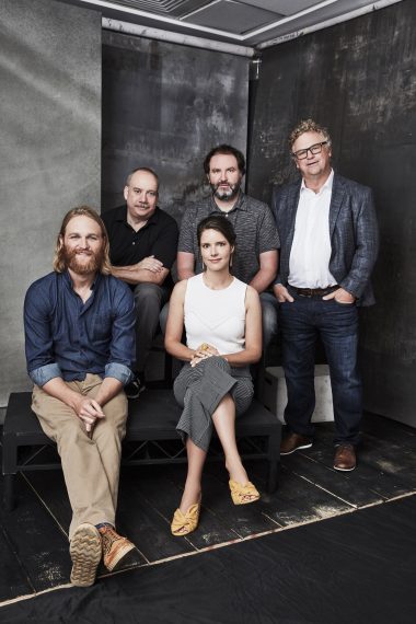 Lodge 49's Wyatt Russell, Paul Giamatti, Sonya Cassidy, Jim Gavin and Peter Ocko at TCA 2019