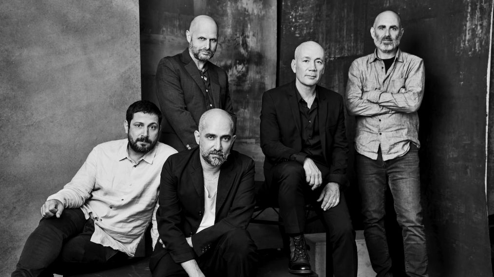Our Boys' Tawfik Abu Wael, Hagai Levi, Shlomi Elkabetz, Avi Nir, and Joseph Cedar at TCA 2019