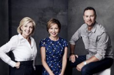 Taken at Birth's Jane Blasio, Lisa Joyner and Chris Jacob at TCA 2019