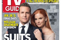Suits on the cover of TV Guide Magazine - Gabriel Macht and Sarah Rafferty