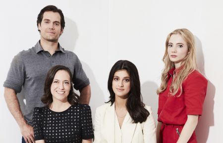 The Witcher's Henry Cavill, showrunner Lauren Hissrich, Anya Chalotra, and Freya Allan