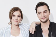 Eliza Taylor and Richard Harmon