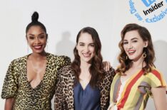 Wynonna Earp's Chantel Riley, Melanie Scrofano and Katherine Barrell