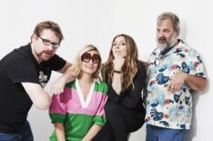 Rick and Morty's Justin Roiland, Spencer Grammer, Sarah Chalke, and Dan Harmon at Comic-Con 2019