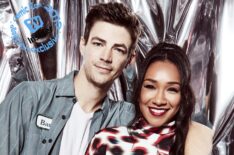 Grant Gustin and Candice Patton