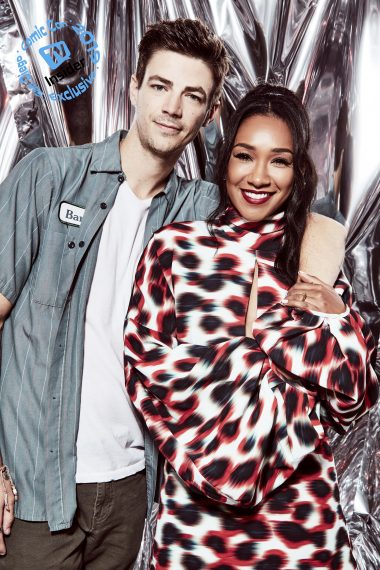 Grant Gustin and Candice Patton