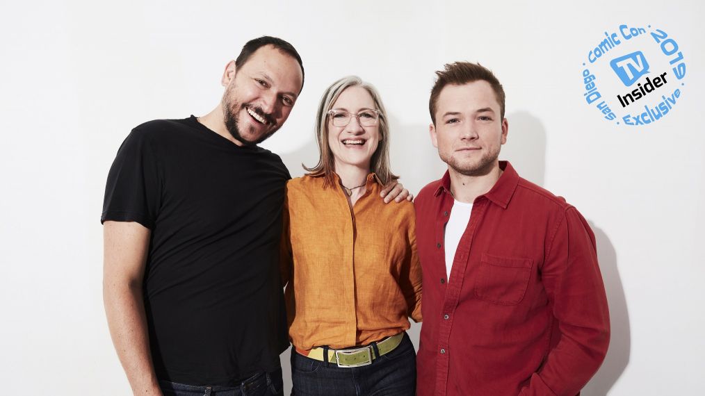 The Dark Crystal: Age of Resistance's director Louis Leterrier, showrunner Lisa Henson, and star Taron Egerton at Comic-Con 2019