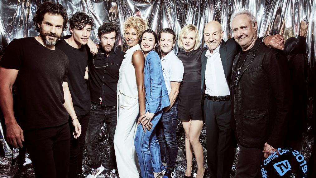 Star Trek: Picard's Santiago Cabrera, Evan Evagora, Harry Treadaway, Michelle Hurd, Isa Briones, Jonathan Del Arco, Alison Pill, Sir Patrick Stewart and Brent Spiner