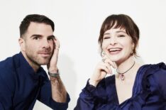 Zachary Quinto and Ashleigh Cummings at Comic-Con 2019
