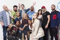 Eric Kripke, Karl Urban, Jack Quaid, Laz Alonso, Karen Fukuhara, Tomer Capone, Chace Crawford, Antony Starr, Elisabeth Shue, Jessie Usher, Nathan Mitchell and Erin Moriarty of The Boys