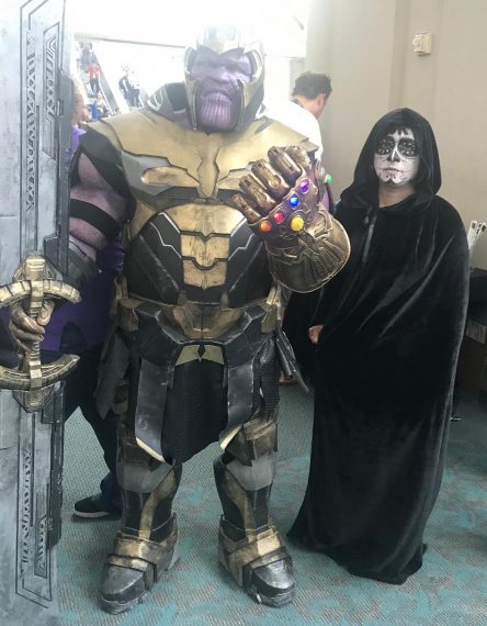 Thanos and Death I think it is Death