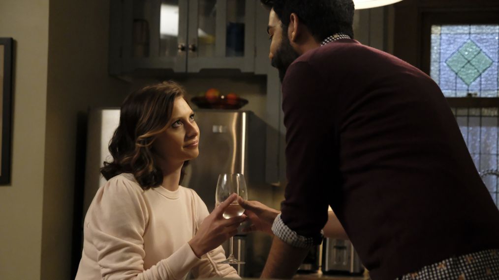 Aly Michalka as Peyton and Rahul Kohli as Ravi in iZombie - 'Death of a Car Salesman'