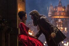 Outlander, Season 2 - Caitriona Balfe as Claire Randall Fraser and Marc Duret as Monsieur Joseph Duverney