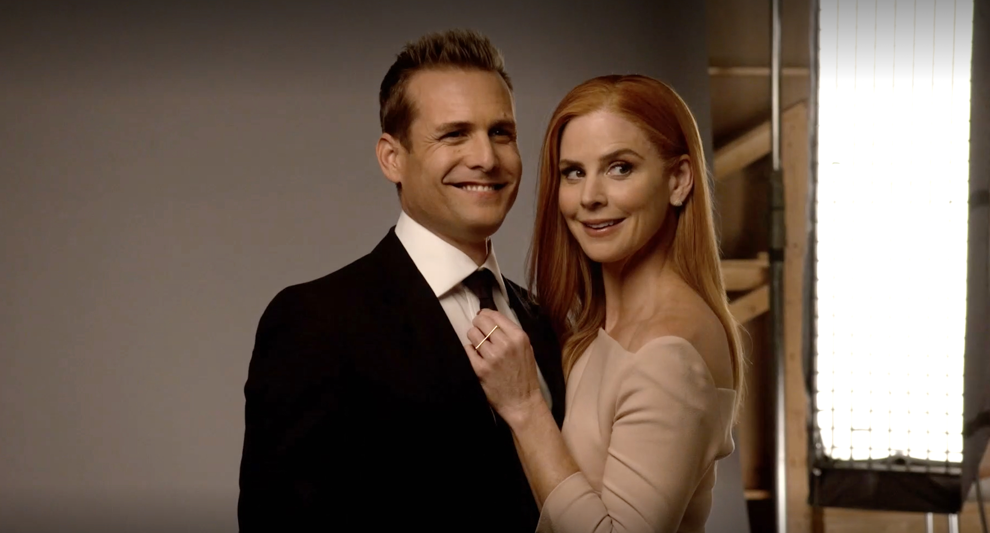 Behind The Scenes Of The Suits Cover Shoot With Sarah Rafferty Gabriel Macht Video